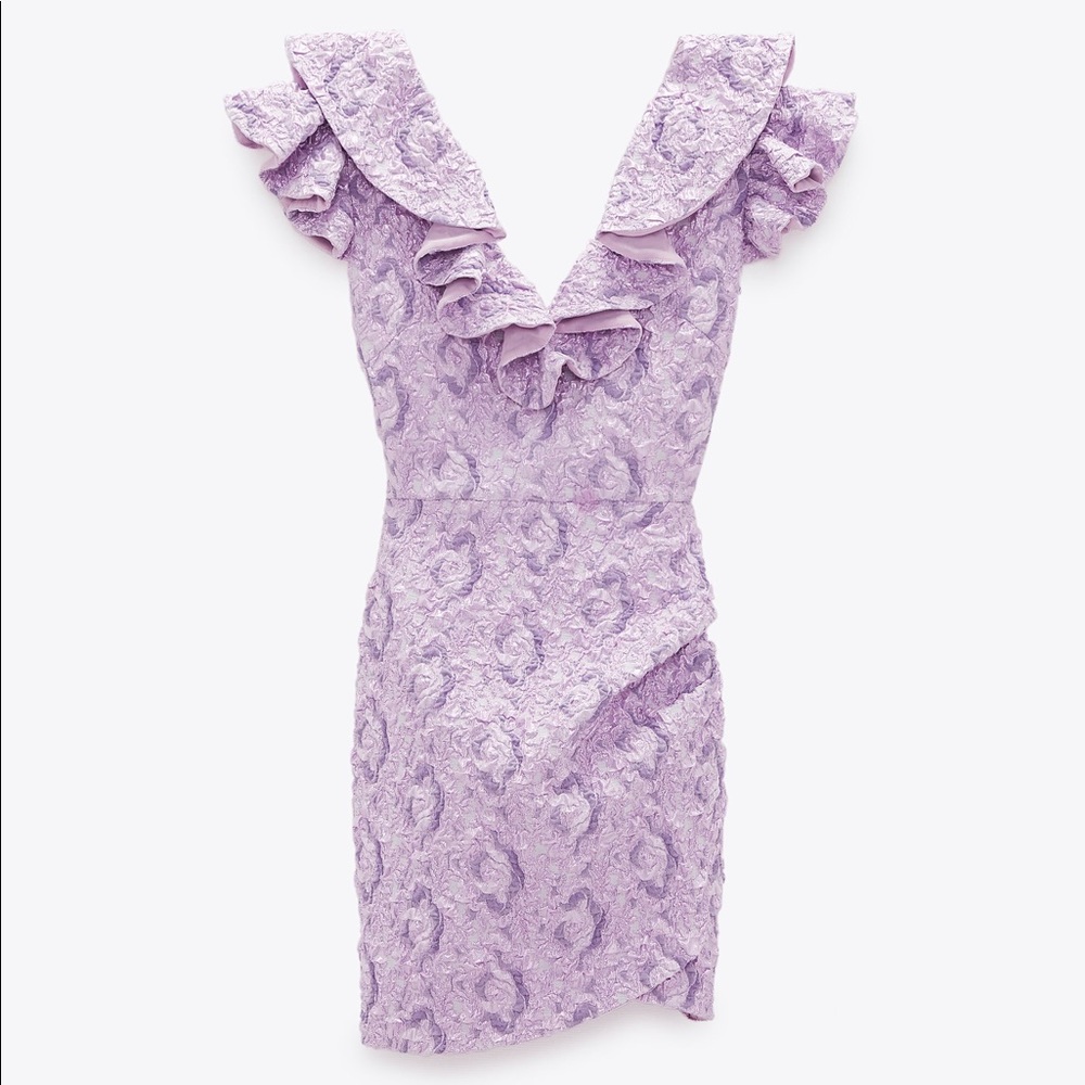 ZARA LIMITED EDITION RUFFLED MINI DRESS